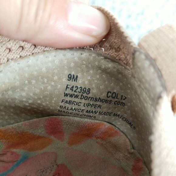 Born Shoes Womens 9 Antero TanKnit Slip On Perforated Mesh Sneakers *Read* - Picture 9 of 9